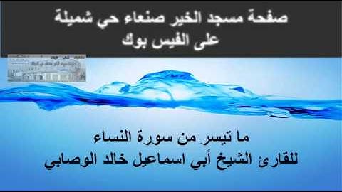 ما تيسر من سورة النساء
