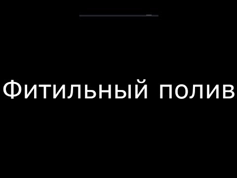 фитильный полив