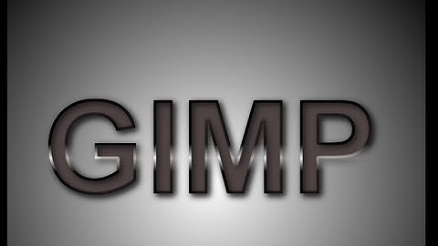 GIMP 3D TEXT: Polished Text Effect Tutorial