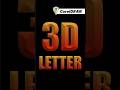 Golden 3D Text Effect in CorelDRAW 🔥