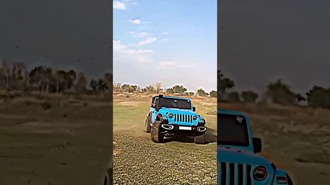 Sky blue 💙 thar love off road stunt 🔥 crezy moments 😜 (slow reverb)