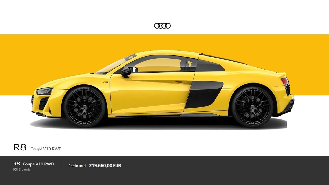 Configurador Audi R8 Coupé V10 RWD - YouTube