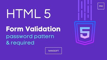 html form validation | Lecture #9