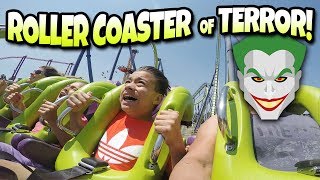 1St Time On A Giant Looping Roller Coaster Six Flags Discovery Kingdom - The Joker & Medusa
