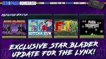 EXCLUSIVE UPDATE of Star Blader for Atari Lynx + Gotcha Gun, Fruit