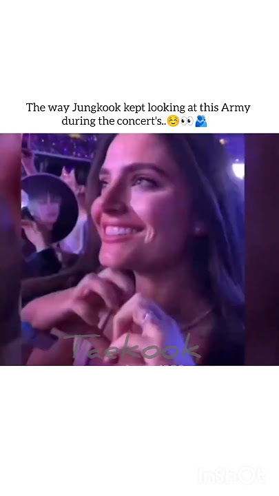 The way Jungkook kept looking at this Army during the concert's..☺️👀🫂 #jungkook #bts #btsarmy