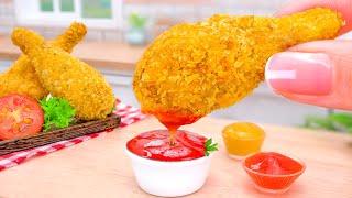 (MINIATURE) FRIED CHICKEN DRUMSTICK 🍗 Chicken Fry Recipe with Mashed Potato 🍗  Best Fast Food Recipe