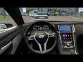 Infiniti Q60 3.0 Concept 2016 | Last Summer Day POV Drive Through City