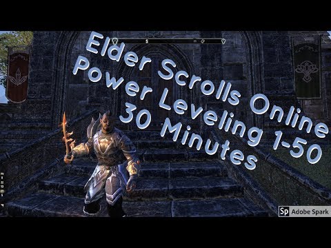 Elder Scrolls Online - Fastest Power Leveling - 30 Minutes from 1-50