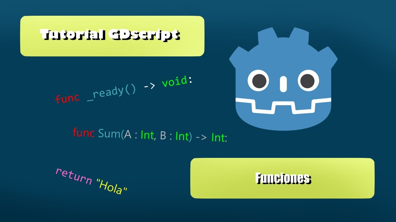 Tutorial GDscript - Funciones - YouTube