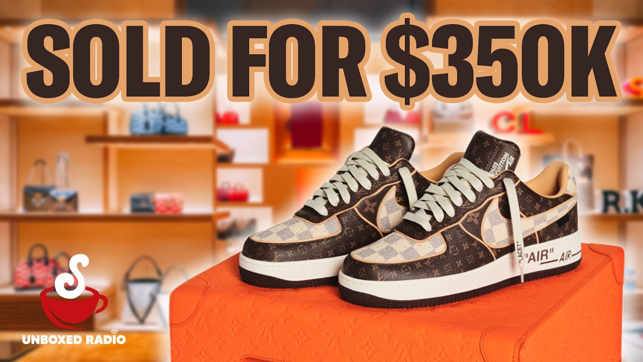 Nike's rare Louis Vuitton Air Force 1 shoes sold for as much as $350,000