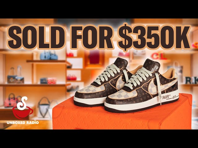 Nike's rare Louis Vuitton Air Force 1 shoes sold for as much as $350,000