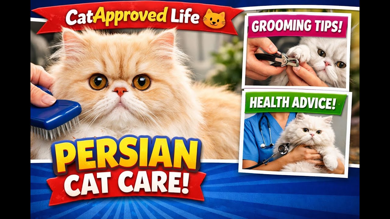 PERSIAN CAT CARE 101: Tips and Tricks for a Happy, Healthy Kitten 🐱💕 | CatApproved Life