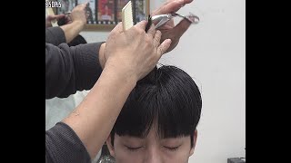 Men's Haircut(Half two block cut Tutorials)