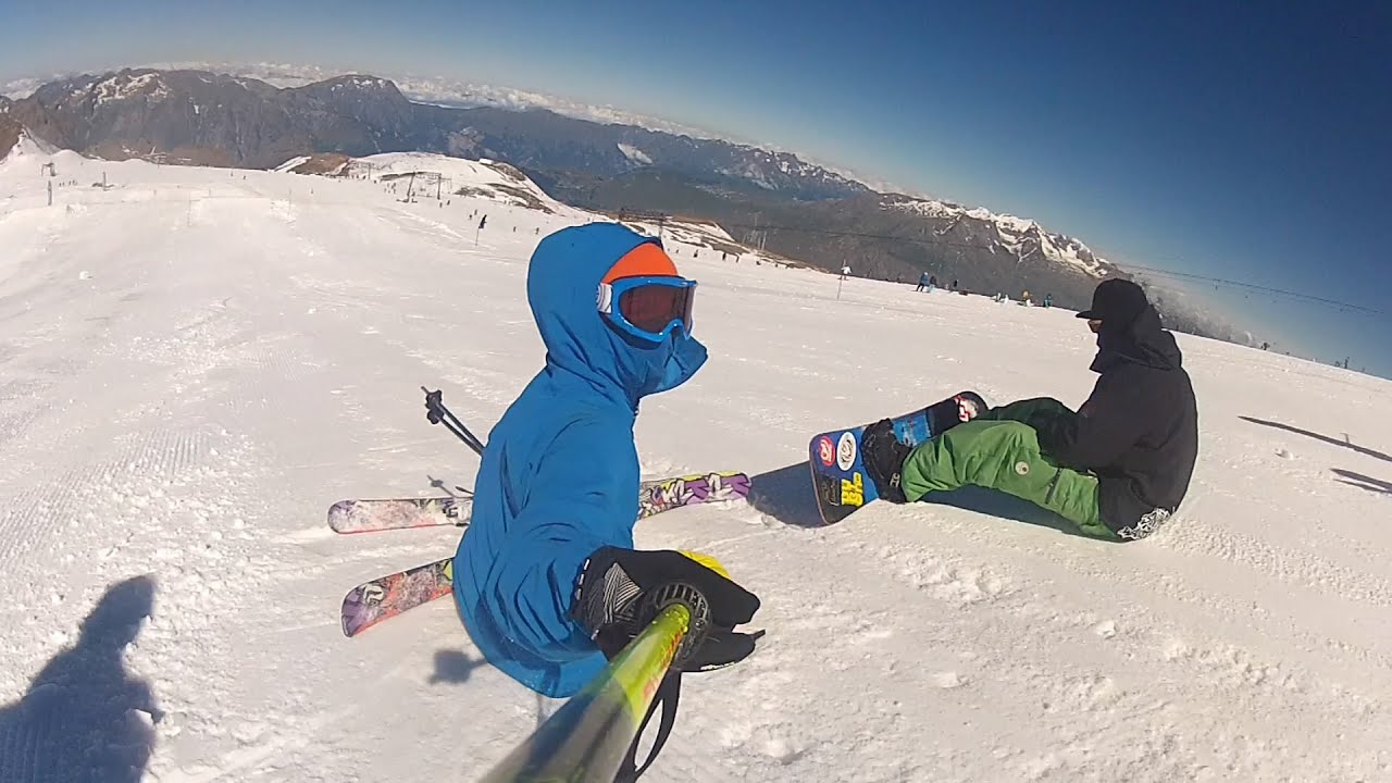 SNOWBOARDING LES 2 ALPES 2013 summer [Go Pro HD] YouTube