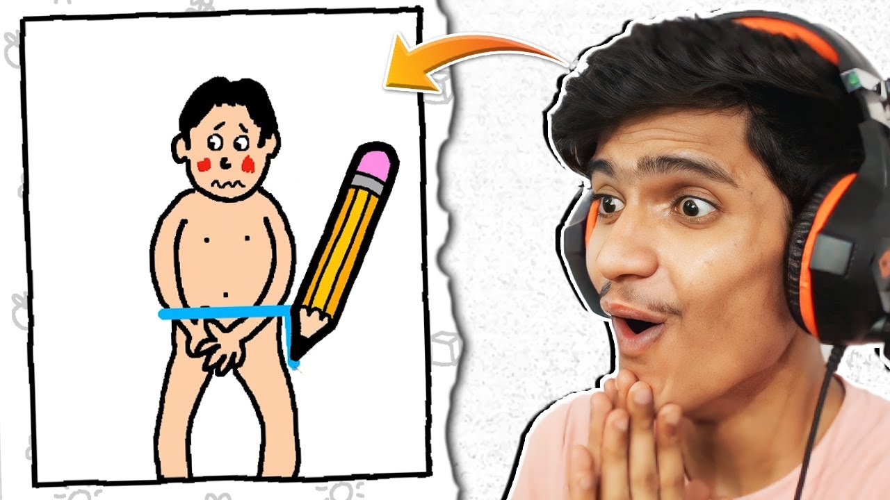 Just Draw To Cover This Naked Boy Youtube