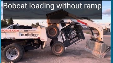 Bobcat loading without ramp
