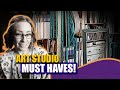 5 small art studio must haves artstudio