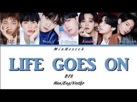 {Han/Rom/VOSTFR} BTS (방탄소년단) - LIFE GOES ON Color Coded Lyrics