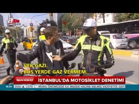 İSTANBUL GAYRETTEPE DE UYGULAMA YAPAN TRAFİK POLİSLERİ