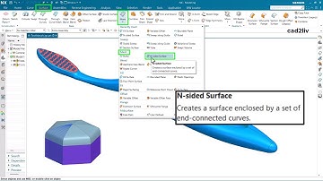 NX_Surface_Modeling | #N-Sided Surface | N-Sided Surface in NX | #nxtutorials | NX CAD | Cad2liv