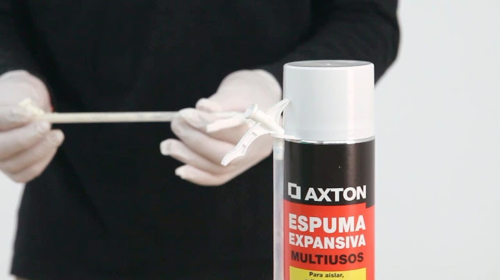Cómo limpiar la cánula del bote de espuma de poliuretano - Bricomanía