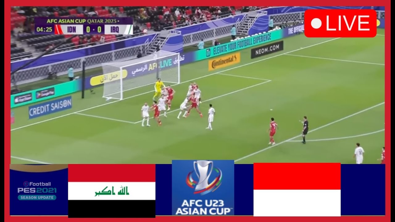 IraqU23 vs IndonesiaU23 LIVE AFC Asian Cup 2024 🔴 Live Match Now