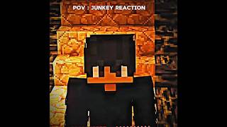 Junkey TRAPPED HORROR MANSION in Minecraft 😭☠️| @junkeyy | #shorts #trendingshorts #junkeyy