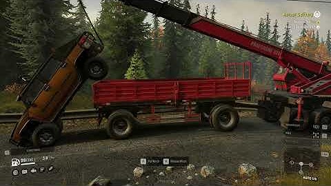 SnowRunner - Loading Scout Truck to Sideboard Trailer
