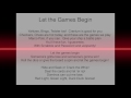 Let The Games Begin 