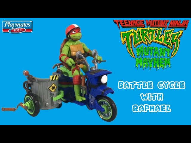 Teenage Mutant Ninja Turtles: Mutant Mayhem Battle Cycle with Exclusive Raphael Figure