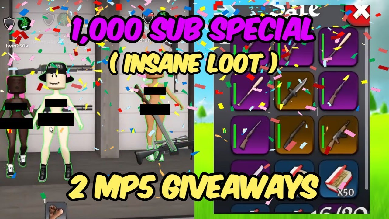 1000 SUB SPECIAL (2x MP5 GIVEAWAY) | INSANE LOOT | BLOCK SPIN