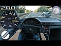 1986 MERCEDES-BENZ W124 200 TD TOP SPEED DRIVE ON GERMAN AUTOBAHN🏎