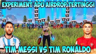 FREE FIRE'S HIGHEST AIRDROP COMBAT! TEAM RONALDO VS. TEAM MESSI