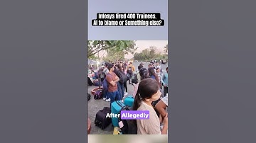 Infosys Fired 400 Trainees 🚨 | AI to Blame or Poor Performance?🤔 #Infosys #Layoffs #shorts