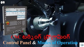 09. Control panel CNC Turning Telugu #cnc #cncturning #cncprogramming #milling #telugu #controller