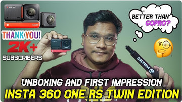 INSTA 360 ONE RS TWIN Edition 💚 Unboxing and First Impression | Creative Shots🤩 #insta360 #360video