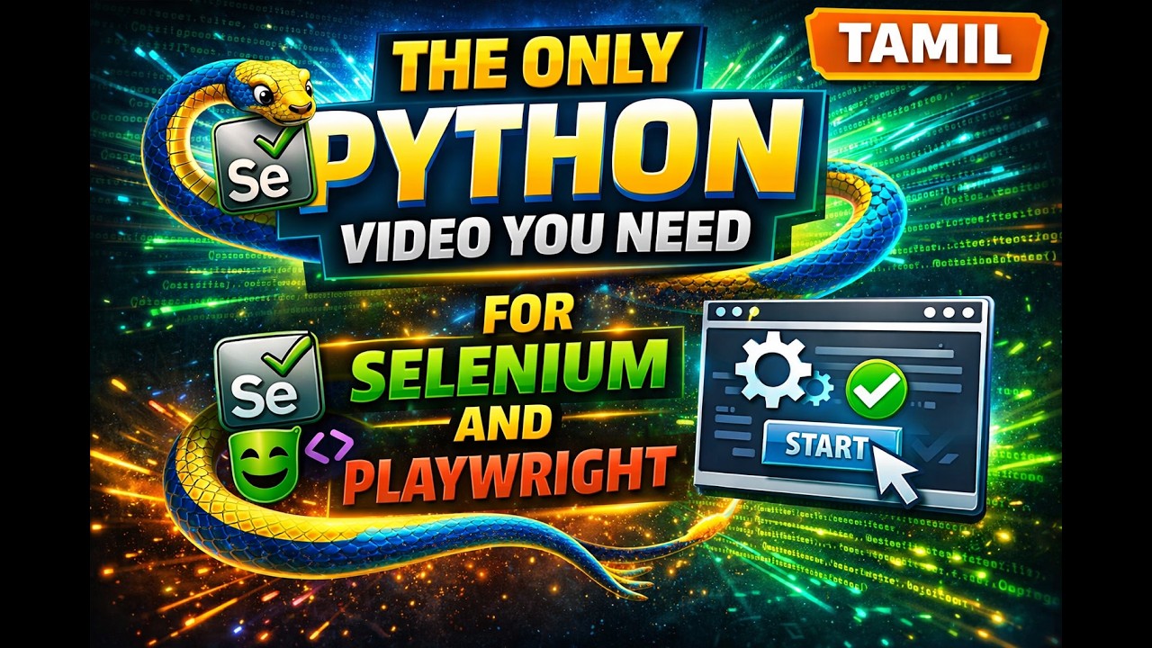 Python Playwright Tutorial in Tamil | Automation Testing for Beginners ...