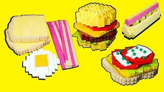 Best Of LEGO Fast Food 🍔🍕🌭 LEGO in Real Life