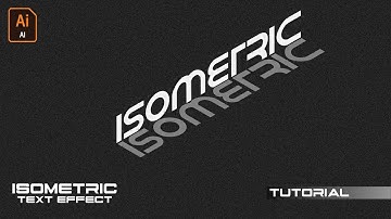 Isometric text effect in Adobe Illustrator | Adobe Illustrator Tutorial | DCGM