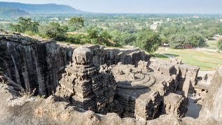 Kailasa Temple, Ellora Caves (Cave 16) in Maharastra, India.