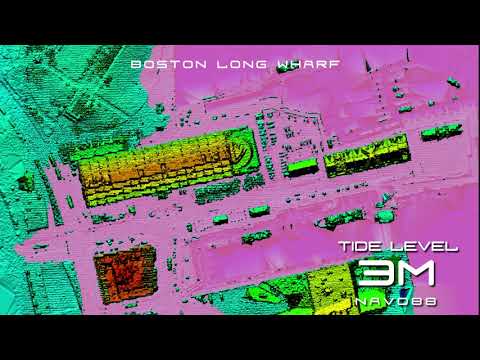Boston Long Wharf - 2m - 3m tidal rise predictions, using Divisense Data.