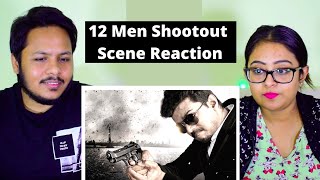 12 Men Shootout Scene REACTION | #ThalapathyVijay | Mr. & Mrs. Pandit