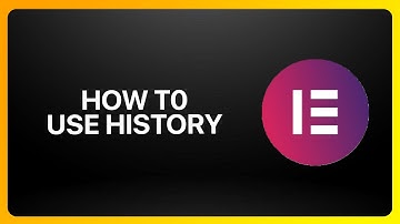How To Use History In Elementor Website Builder 2025! Tutorial