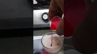 Rose syrup flavor banana shake loaded with dry fruit shorts