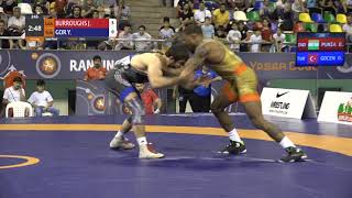 1/2 FS - 74 kg: J. BURROUGHS (USA) v. Y. GOR (TUR)