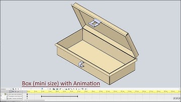 Animation displayed in Box (mini size) -- SolidWorks Tutorial (with caption and audio narration)