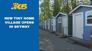 New tiny home village opens in Skyway