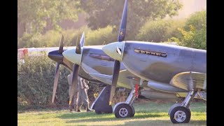 HAWKER HURRICANE & SUPERMARINE SPITFIRE LANDINGS - WW2 WARBIRDS - VICTORY SHOW COSBY - 2018