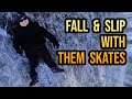 Fall  slip on ice with them 909 skates  ground control ice hockey ufs frames